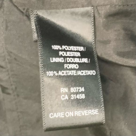 Maxandcleo Women’s Sz 12. Black Polyester Lined Sleeveless Zipper Shift Dress - Picture 7 of 12